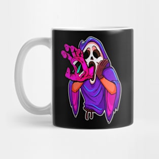 Halloween Screaming Ghost Halloween Scary Monster Mug